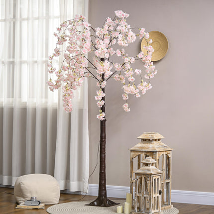 450 LED Cherry Blossom Decorative Artificial Tree 180cm - Pink