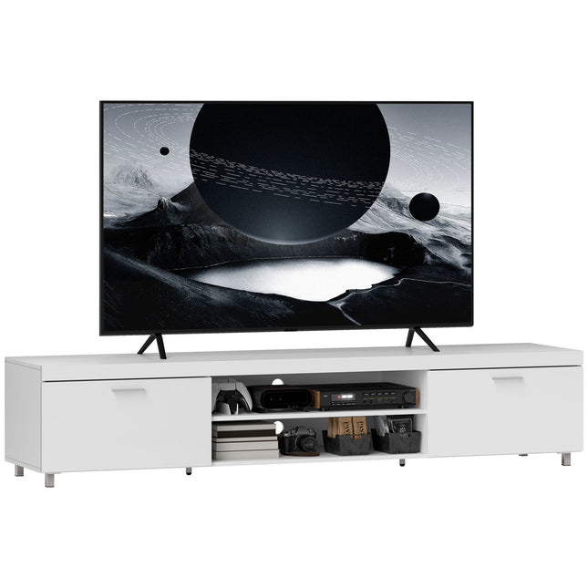 Modern TV unit Cabinet Entertainment Centre for TVs up to 90" w/ Cabinet Shelf F