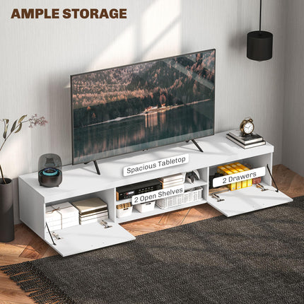 Modern TV unit Cabinet Entertainment Centre for TVs up to 90" w/ Cabinet Shelf F
