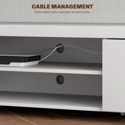 Modern TV unit Cabinet Entertainment Centre for TVs up to 90" w/ Cabinet Shelf F