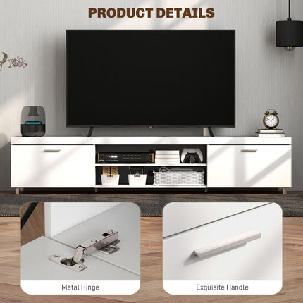 Modern TV unit Cabinet Entertainment Centre for TVs up to 90" w/ Cabinet Shelf F
