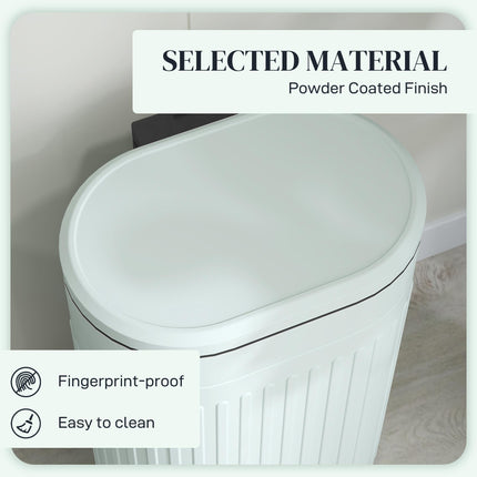30L Metal Kitchen Bin, with Soft-Close Lid - Light Green