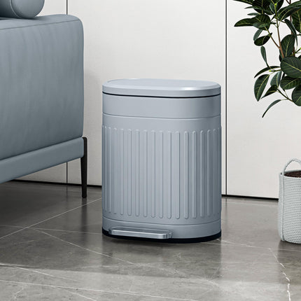 20L Metal Kitchen Bin with Soft-Close Lid - Grey
