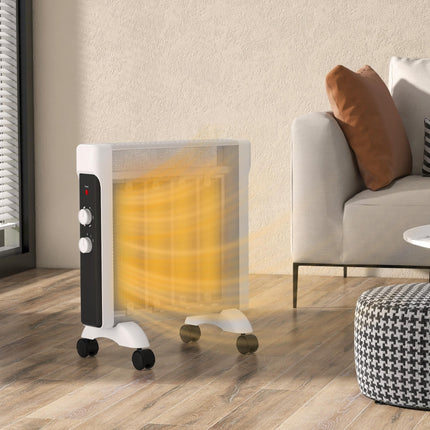 2kW Electric Heater, 10-45‚ÑÉ Temperature - White