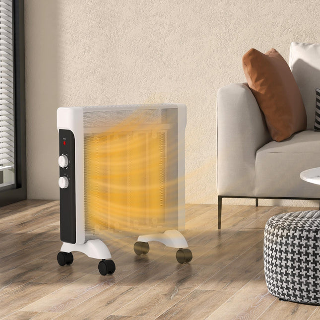 2kW Electric Heater, 10-45‚ÑÉ Temperature - White
