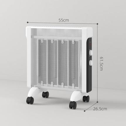 2kW Electric Heater, 10-45‚ÑÉ Temperature - White