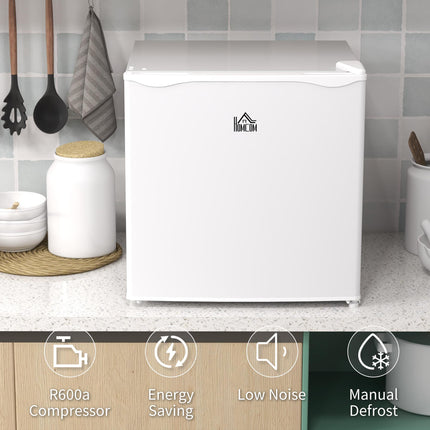 35L Mini Freezer with Adjustable Temperature Control and Reversible Door - White