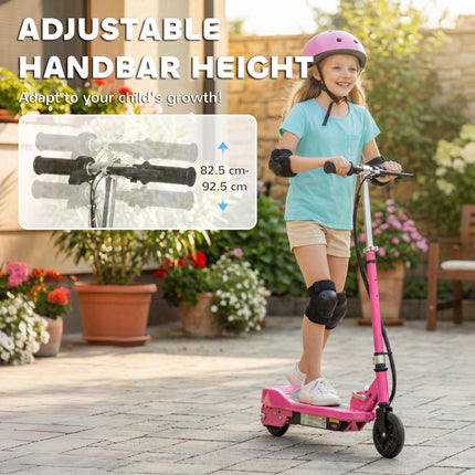 Folding Electric Kids Scooter Ride-On Age 7-14 - Pink