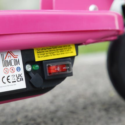 Folding Electric Kids Scooter Ride-On Age 7-14 - Pink