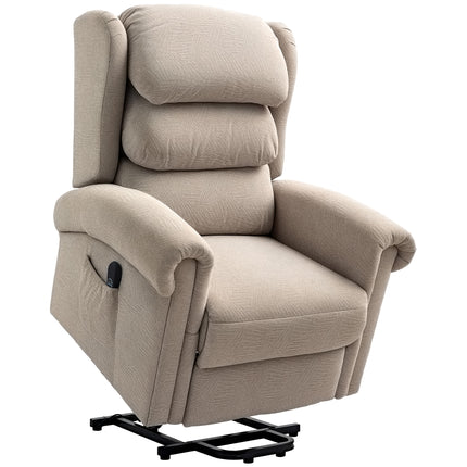 Electric Riser Recliner Chair with USB Port - Khaki Velvet Touch