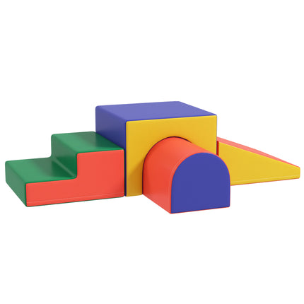 4-Piece Soft Play Set for Toddlers 1-3 Years - Red