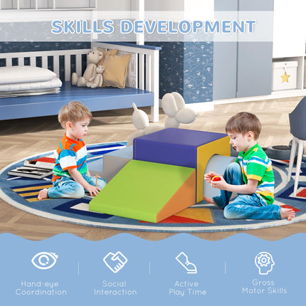 4-Piece Toddler Soft Play Set for Motor Skills Development - Multicoloured