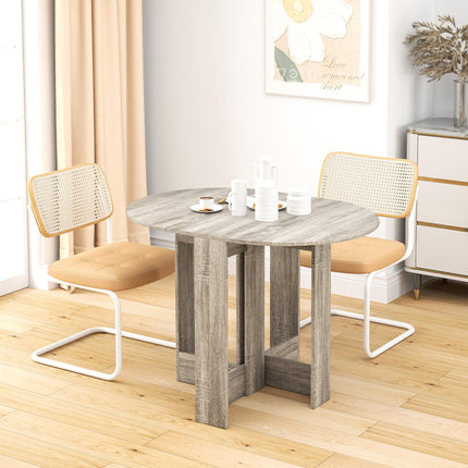 Space-saving Drop Leaf Table, Folding Dining Table for Small Space, Kitchen, Din