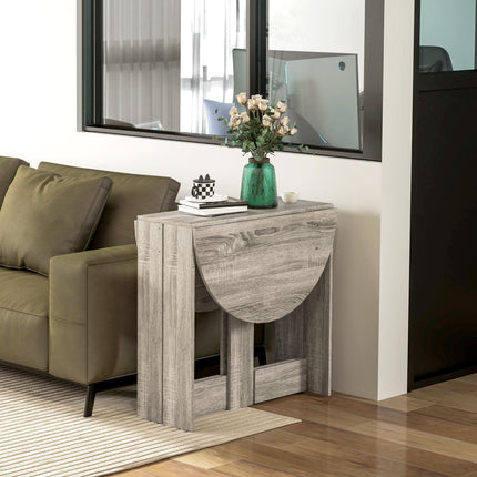 Space-saving Drop Leaf Table, Folding Dining Table for Small Space, Kitchen, Din