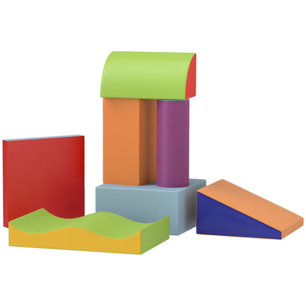 7 Piece Soft Play Set for Toddlers 1-3 Years - Blue