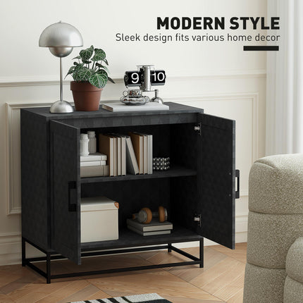 Modern Sideboard, Freestanding Sideboard Storage Cabinet with Adjustable Shelf a