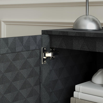 Modern Sideboard, Freestanding Sideboard Storage Cabinet with Adjustable Shelf a