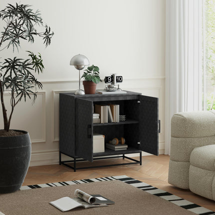 Modern Sideboard, Freestanding Sideboard Storage Cabinet with Adjustable Shelf a