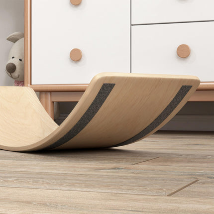 Wooden Balance Board for Children Ages 3-8 Years - Natural Tone
