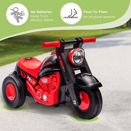 Foot To Floor Sliding Kids Ride On Car with Music, Bubble, for Toddler from 2 to