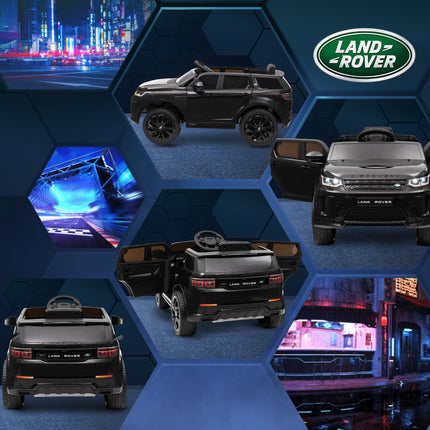 Land Rover Discovery Sport Licensed 12V Kids Ride-On Car with Remote Control, Lights, Music, Horn for Ages 3-6 - Black