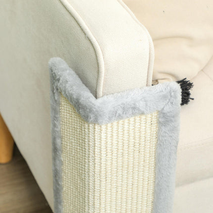 56cm Corner Cat Scratching Post with Sisal Pad - Grey