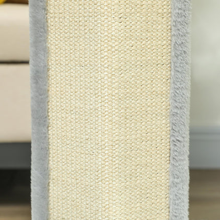 56cm Corner Cat Scratching Post with Sisal Pad - Grey