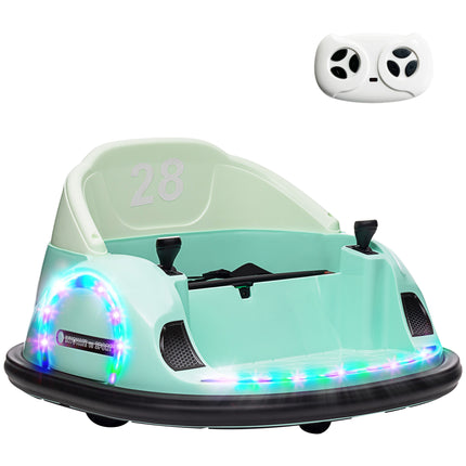 360¬∞ Rotation Kids Bumper Car, 12V Waltz Car with Remote Control, Dual Joystick