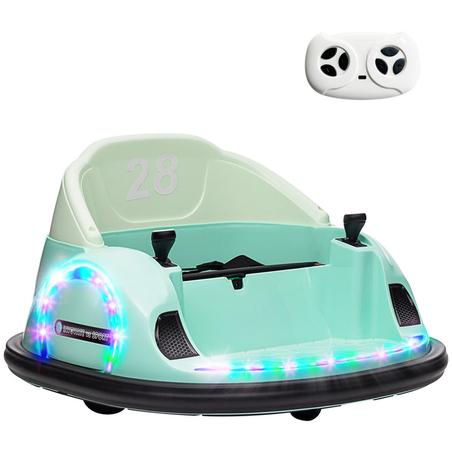 360¬∞ Rotation Kids Bumper Car, 12V Waltz Car with Remote Control, Dual Joystick