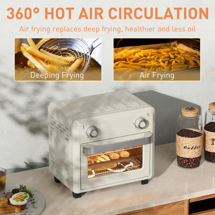 10L Air Fryer Oven, Mini Oven, Oil Free Cooking, Grill, Roast, Bake, with Adjust