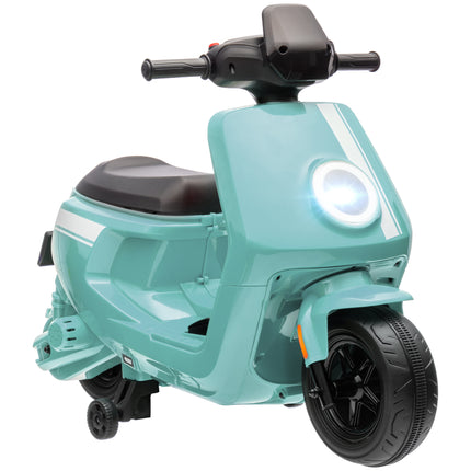 6V Ride on Motorbike, Kids Electric Motorbike w/ Headlights, Music, Training Whe