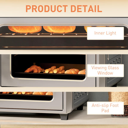 24L Air Fryer Oven, Mini Oven, Oil Free Cooking, Grill, Roast, Bake, with Adjust