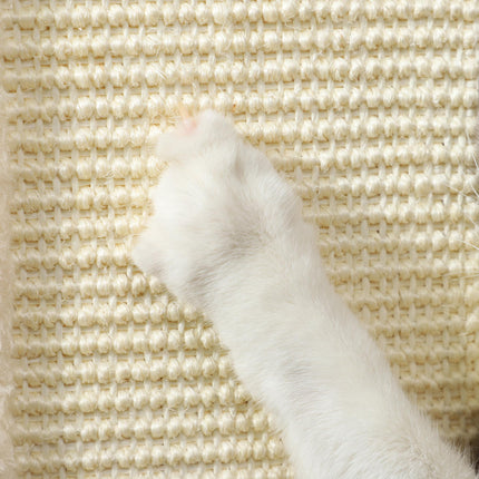 3-in-1 67cm Cat Scratching Post with Track Ball Toy - Oak Tone