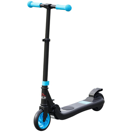 Folding Electric Scooter with Brake for Kids 6+ Years, 8km/h Speed - Blue