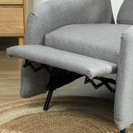 150¬∞ Manually Reclining Chair, with Footrest - Grey