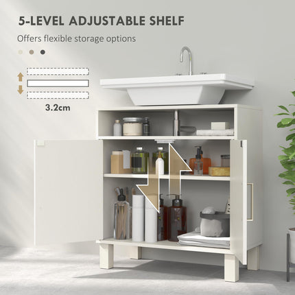 Under Sink Cabinet for Basin without Pedestal - Cream White