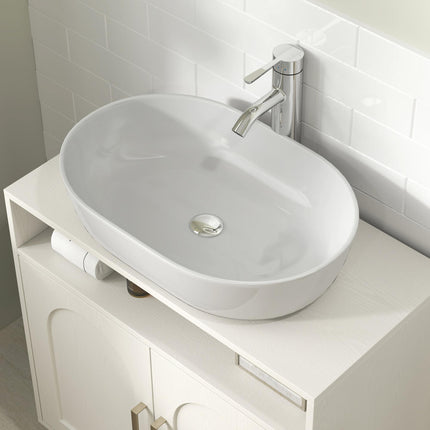 Under Sink Cabinet for Basin without Pedestal - Cream White
