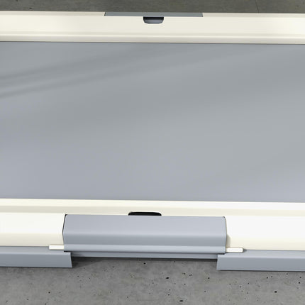 Dog Toilet Training Tray 63x49x6cm for Indoor & Outdoor Use - Grey & White