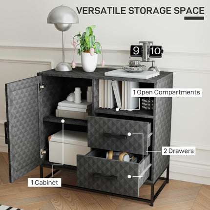 Sideboard with Adjustable Shelf, Freestanding Sideboard Storage Cabinet with Ope