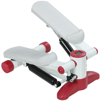 Mini Stepper Machine, with LCD Monitor, Non-Slip Pedals, Grey