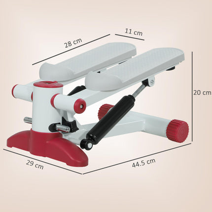 Mini Stepper Machine, with LCD Monitor, Non-Slip Pedals, Grey