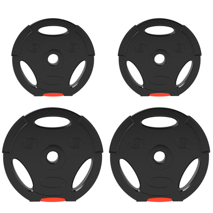 Weight Plates Set, with Two 10kg and Two 5kg weights, Black