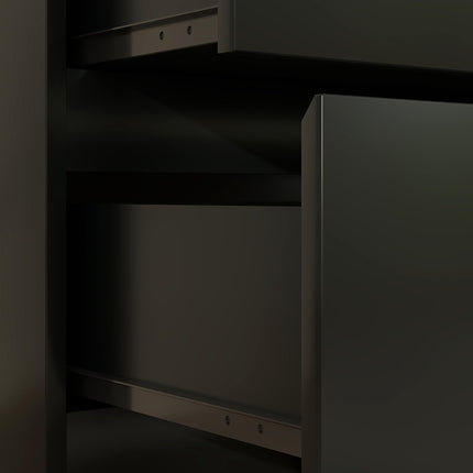 3-Drawer Chest of Drawers Storage Organizer Unit for Bedroom & Living Room - Black