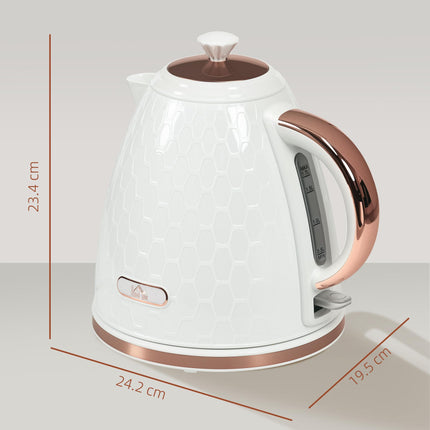 3kW Rapid Boil Honeycomb Kettle 1.7L - Cream