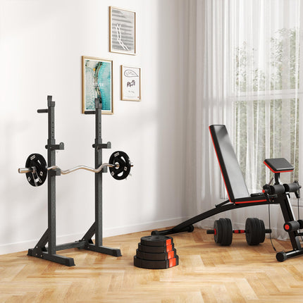 Weight Plates Set, with Two 7.5kg and Two 5kg weights, Black