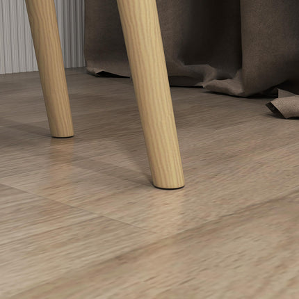 Nesting Coffee Table Set of 2 with Solid Wood Legs - Light Grey