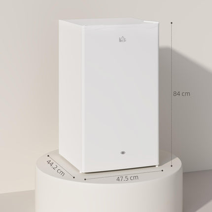 91L Freestanding Under-Counter Fridge with Lock - White
