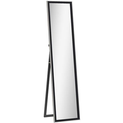Full Length Wall Mounted Leaning Free Standing Mirror 37 x 157cm - Black