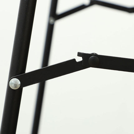 150cm Arched Full Length Mirror with Stand - Black