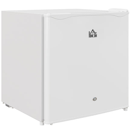 46 Litre Lockable Countertop Fridge with Adjustable Temperature - Cream White